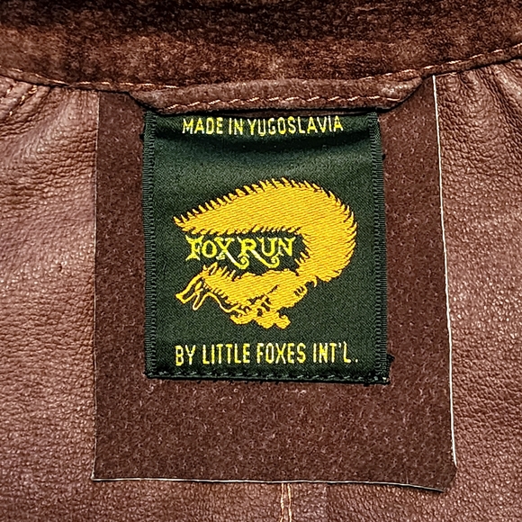 VTG FOX RUN Burgundy Brown Suede Leather Button Down Shirt Jacket - Picture 13 of 15